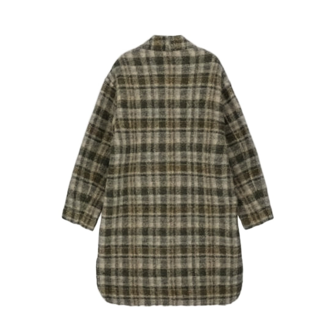 Isabel Marant Relaxed-Fit Plaid Coat With V-Neckline