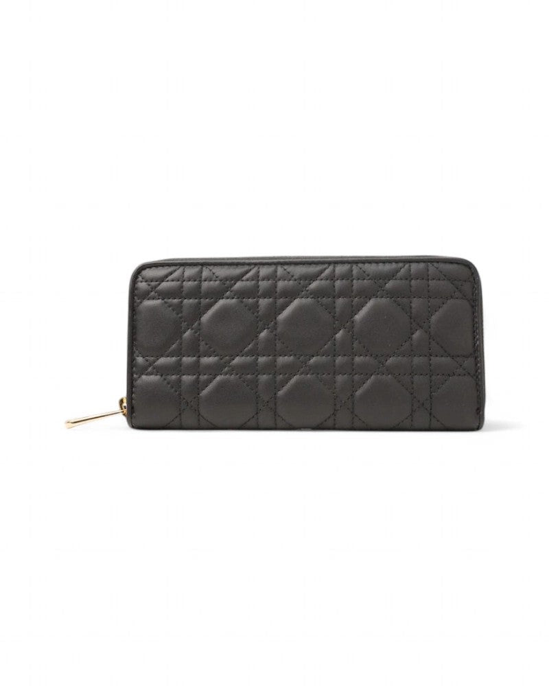 Dior Voyageur Cannage Wallet Black