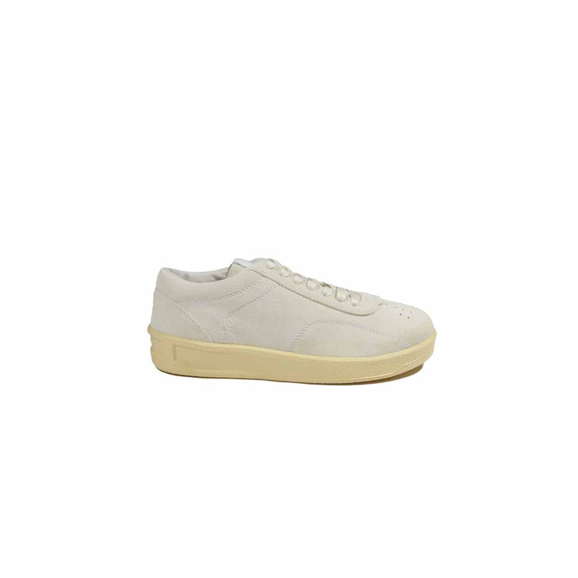 Jil Sander Off White Suede Leather Sneakers
