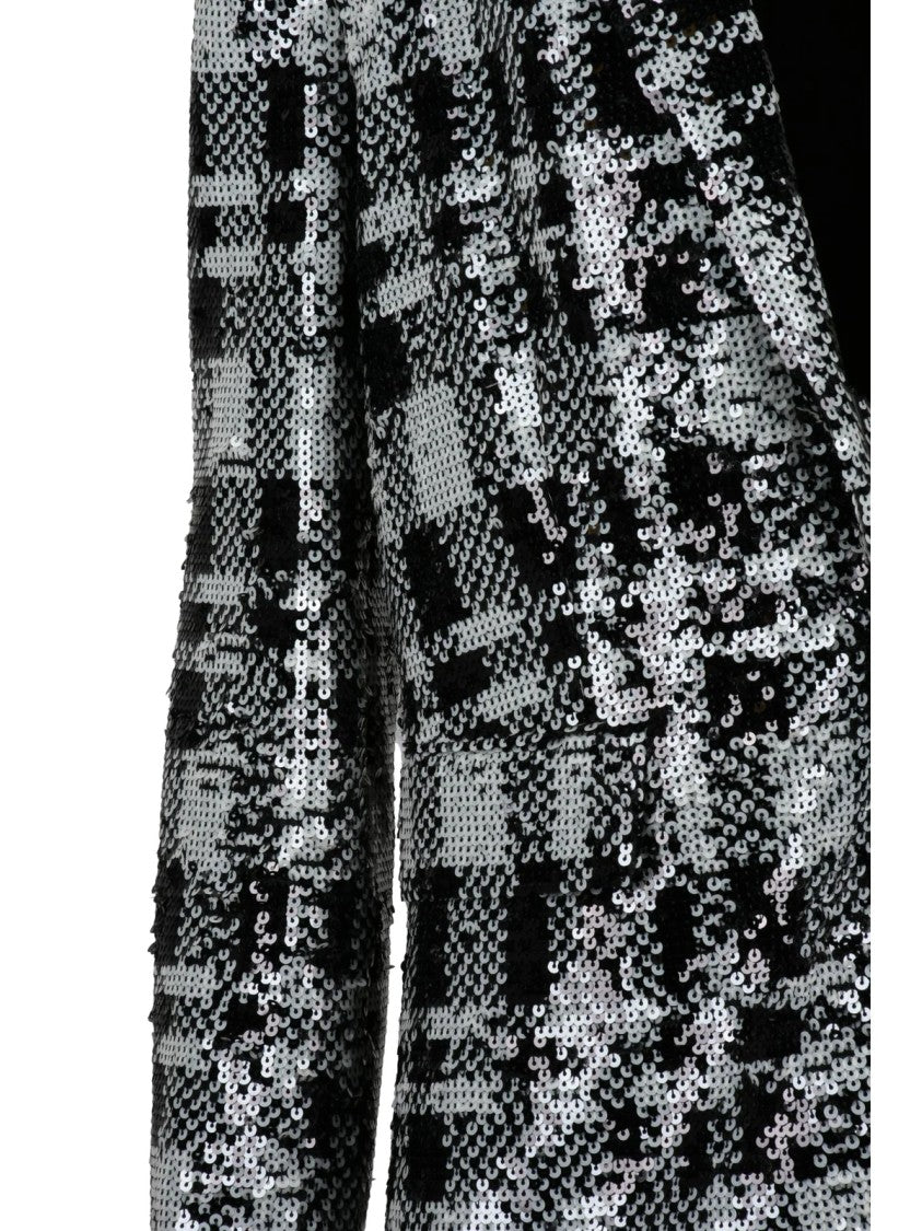 Twinset Actitude Black/White Sequin Snap Jacket