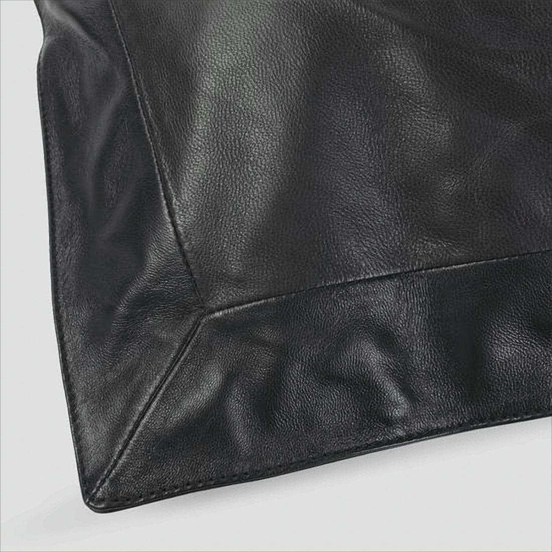 Lemaire Triangular Black Lambskin Crossbody Bag With Padded Strap