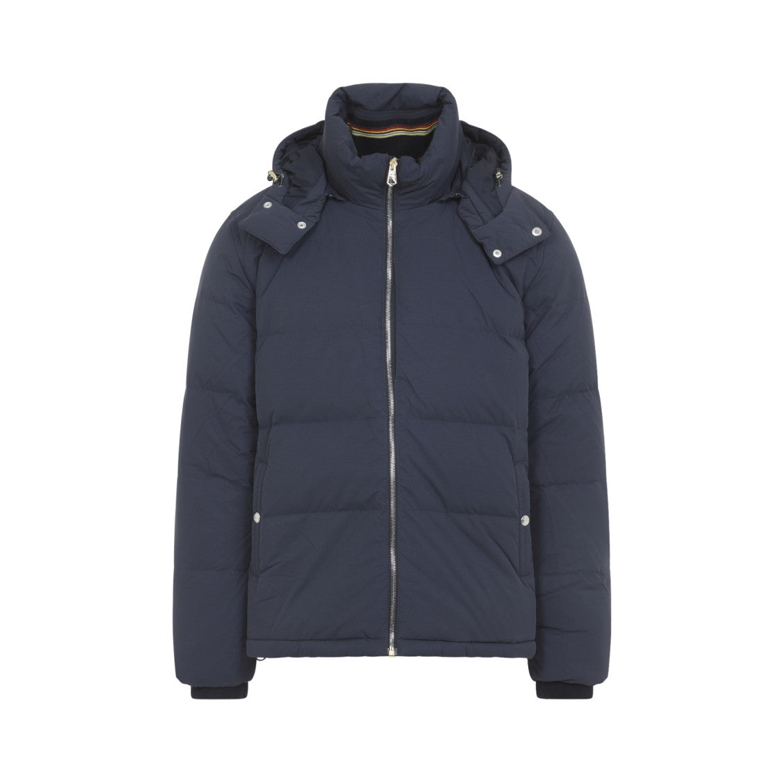 Paul Smith Hooded Navy Blue Polyamide Jacket