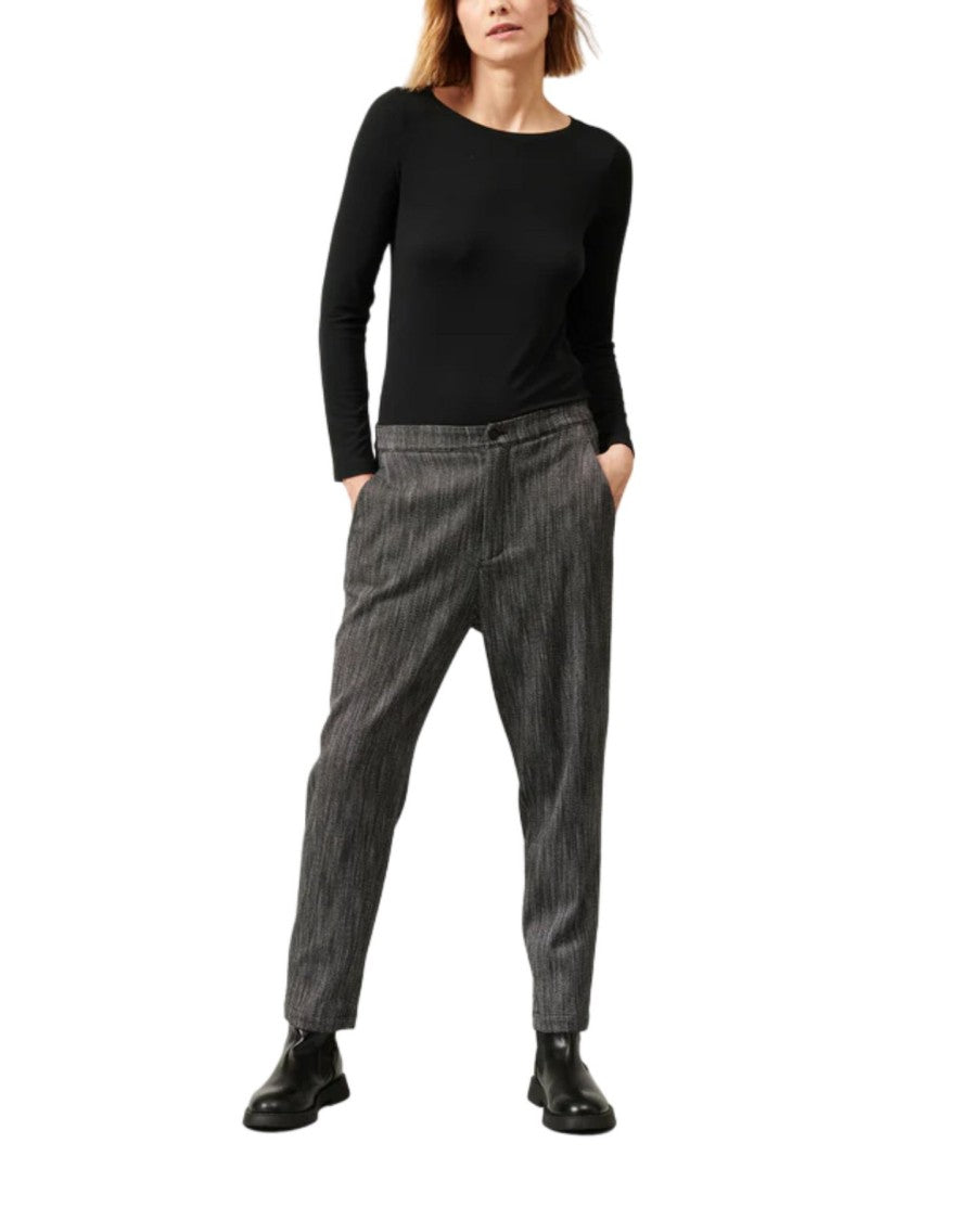 Transit Charming Micro-Pattern Wide-Leg Trousers