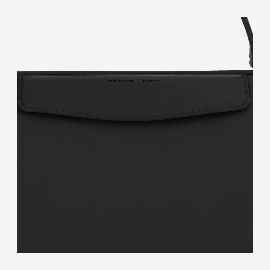 Carven Structured Black Shoulder Bag