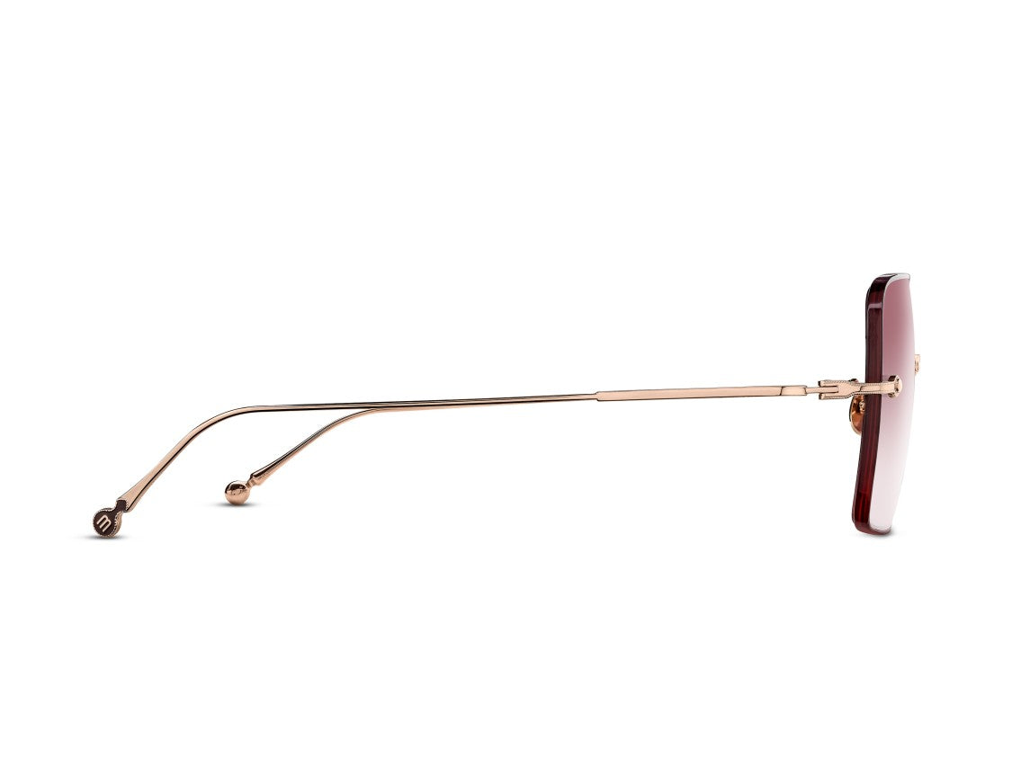 Matsuda Gold M5005 Gradient Oversized Square Sunglasses