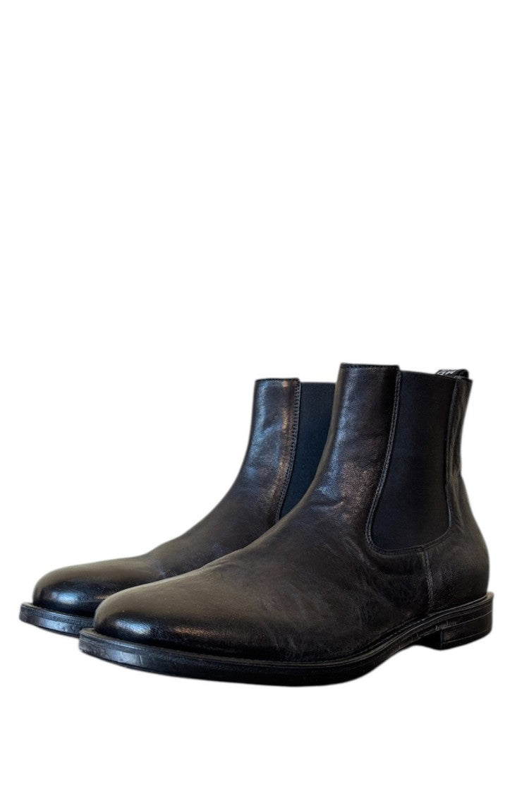 Moma Black Leather Boots