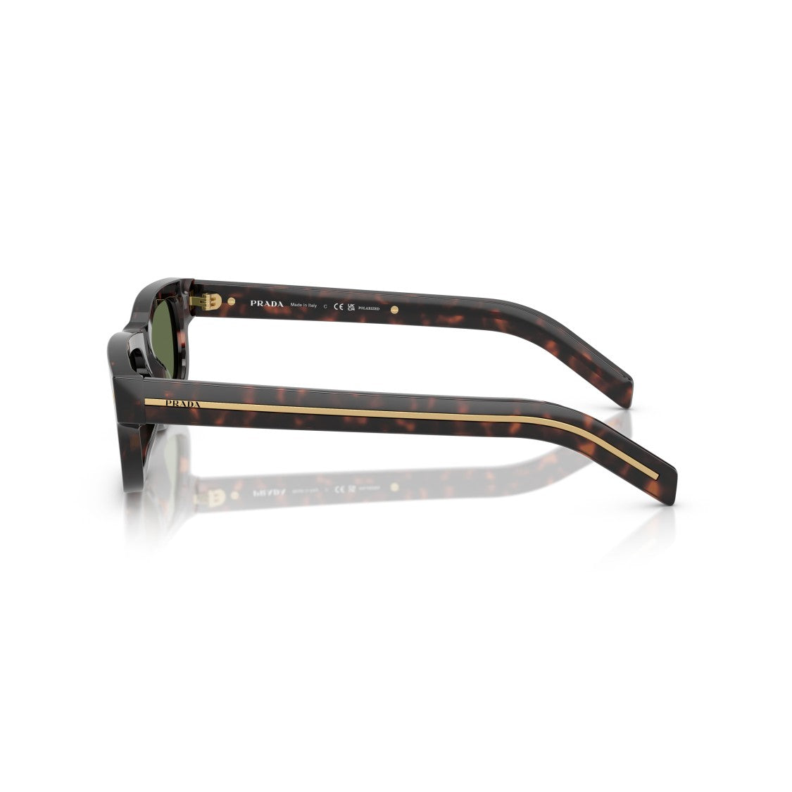 Prada 0Pr B11s Rectangular Tortoiseshell Sunglasses