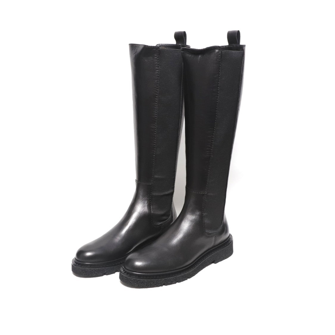 Guglielmo Rotta Black Nappa Boot With Side Elastic