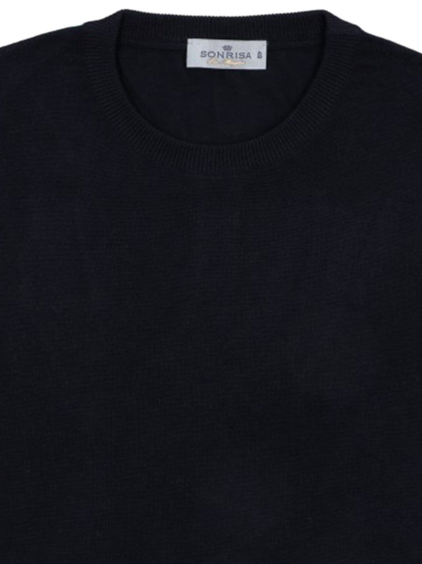 Sonrisa Black Maglieria Classica Long-Sleeved Knit Sweater