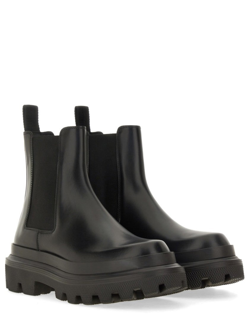Dolce & Gabbana Brushed Leather Boot