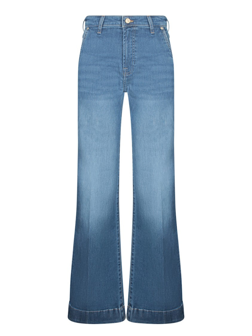 7 For All Mankind Mid-Rise Flared Jeans