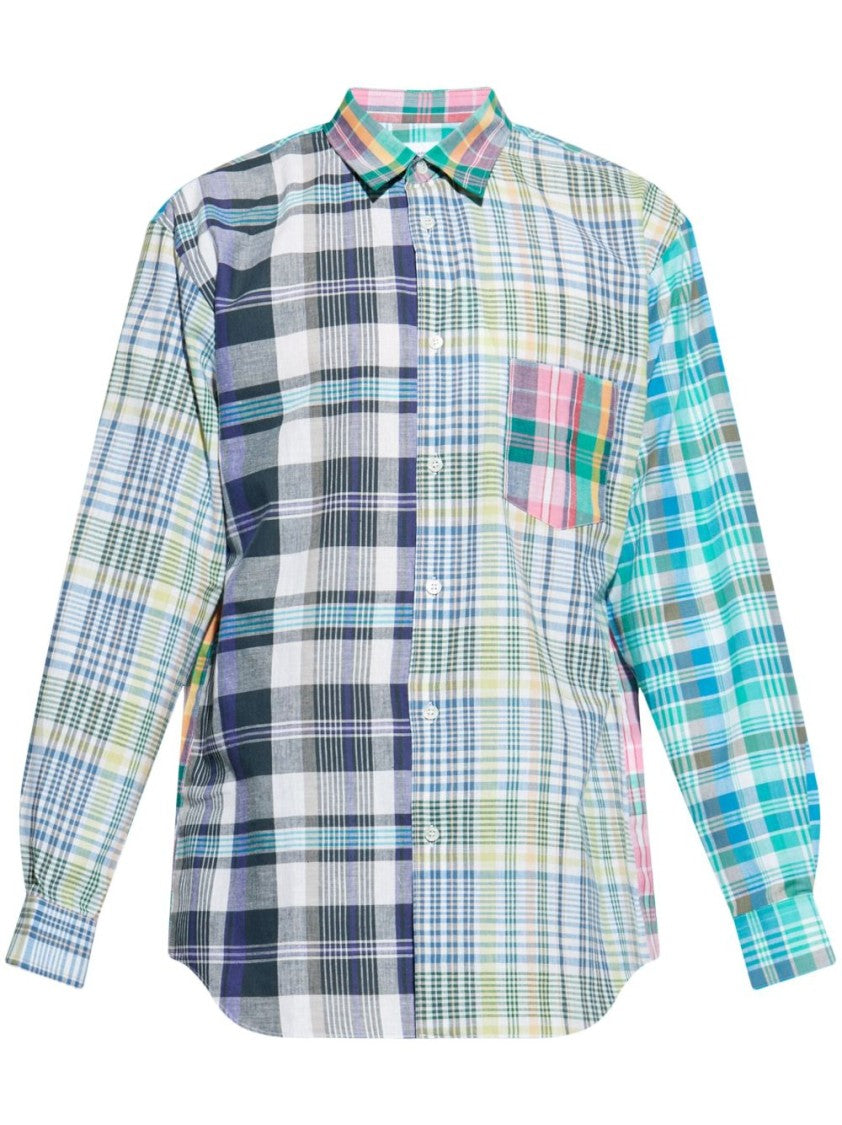 Comme Des Garçons Patchwork Checked Shirt