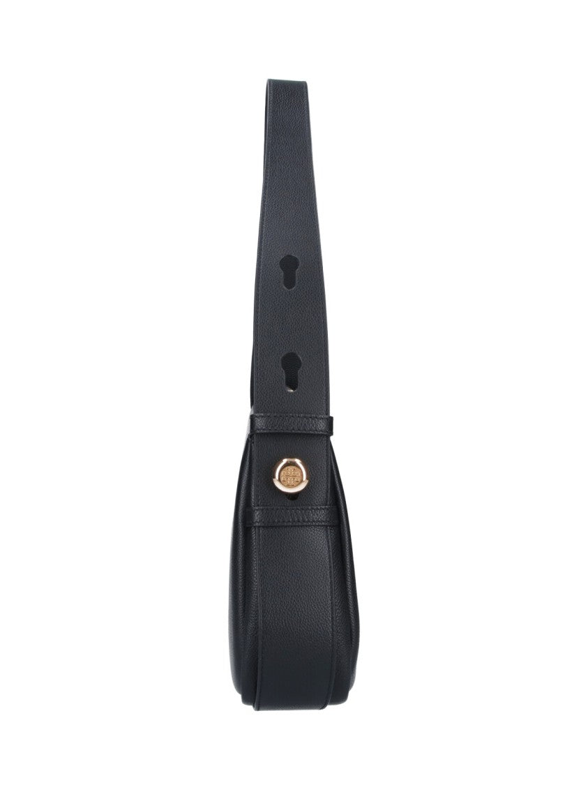 Tory Burch Black Romy Leather Shoulder Bag