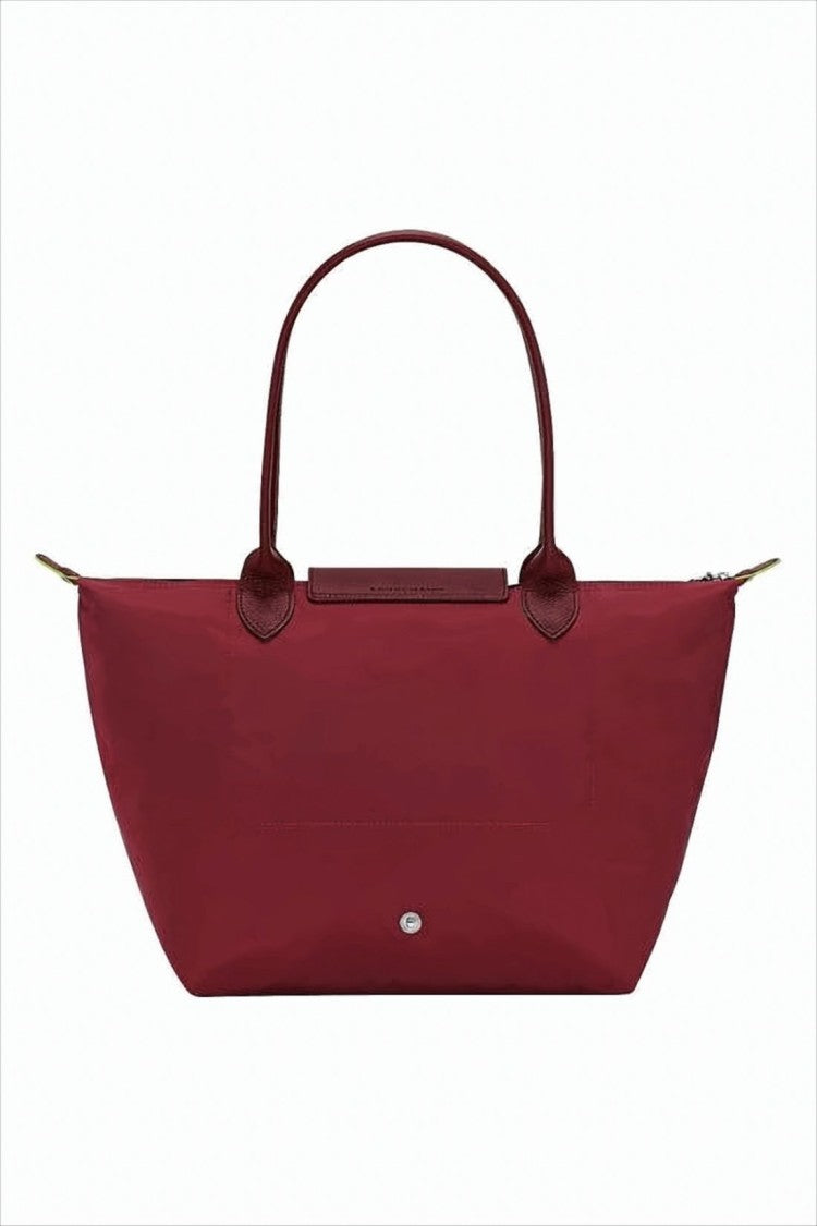 Longchamp Spacious Burgundy Tote Bag