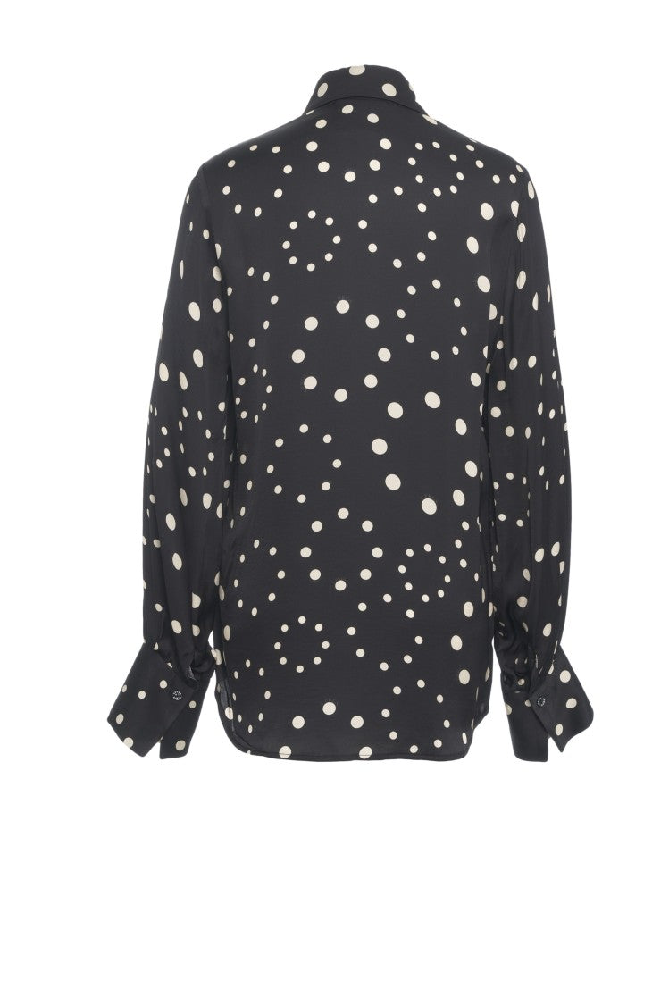 5 Progress Animal Print Blouse With Bow Tie Collar