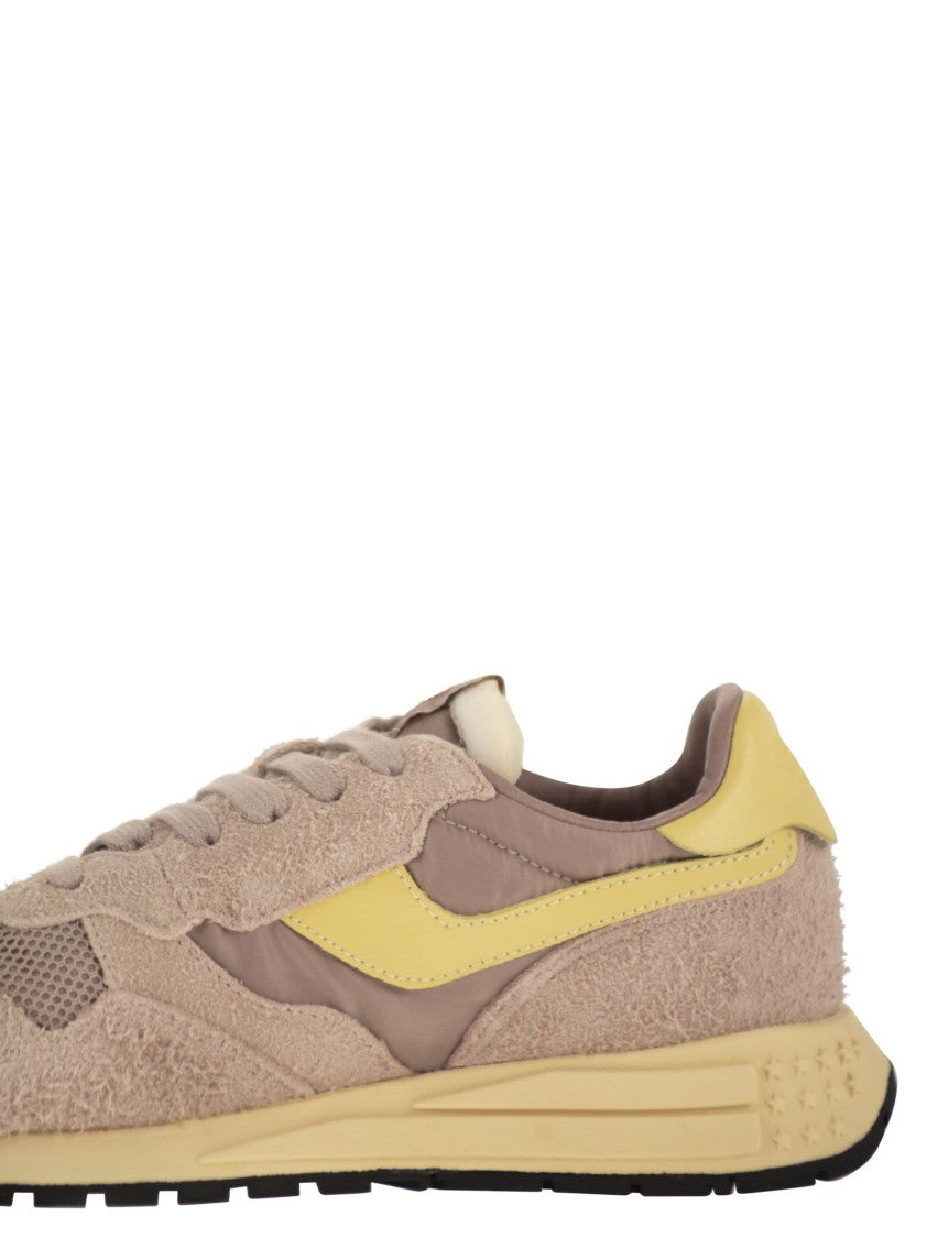 Autry Reelwind - Suede And Technical Textile Trainer