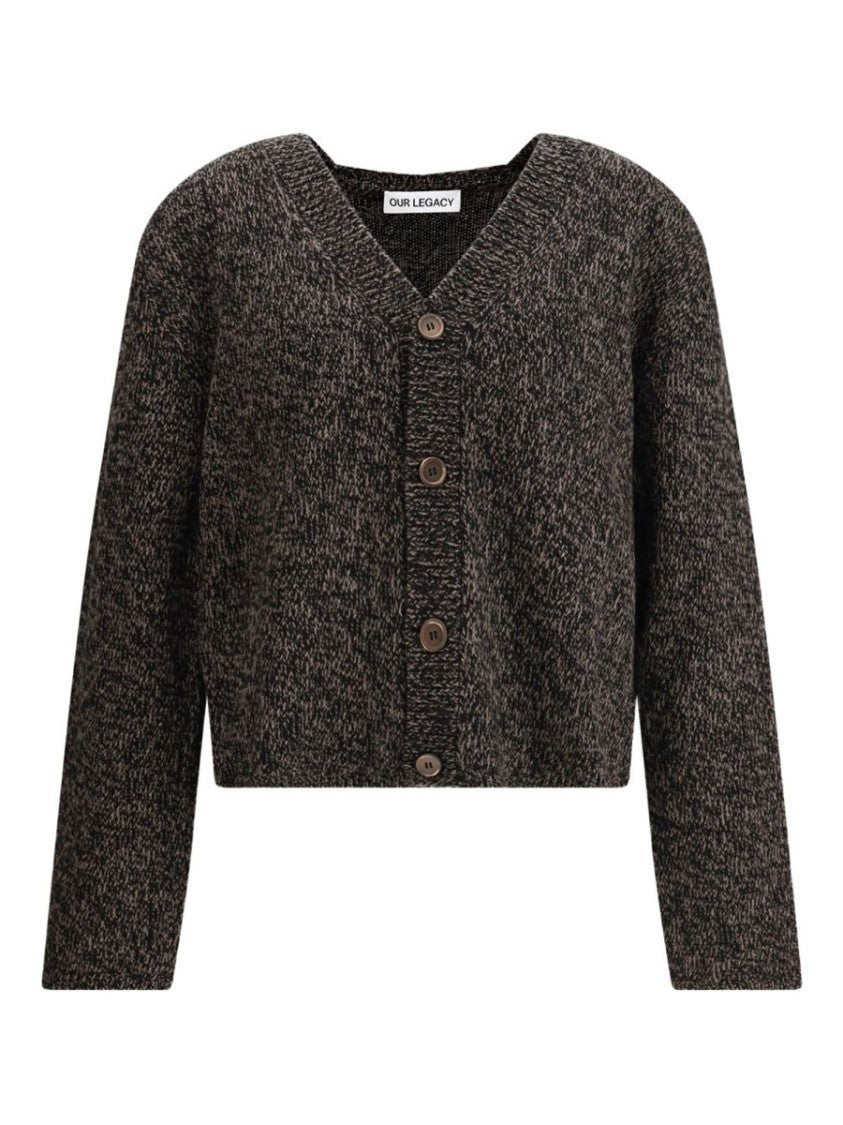 Our Legacy Neutrals Cropped Knit Cardigan