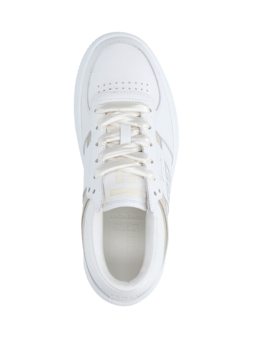 Givenchy Minimalist White Sneaker With Classic Silhouette