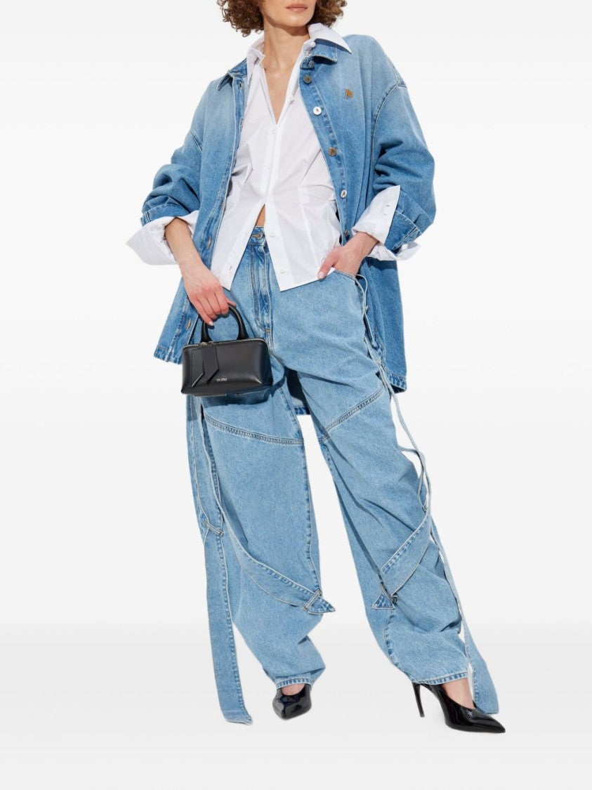 The Attico Crisp White Tailored Shirt With Classic Collar