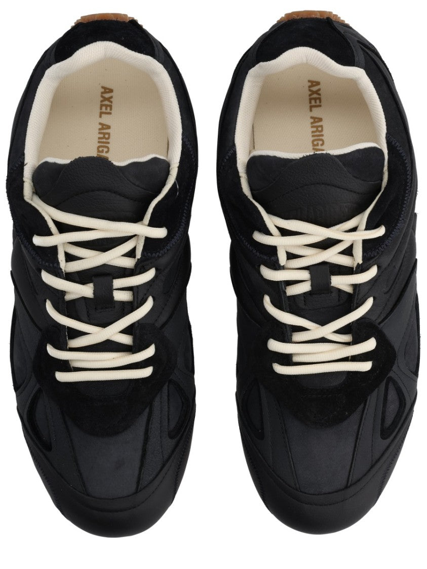 Axel Arigato Black Slow Runner Nubuck Panel Sneakers