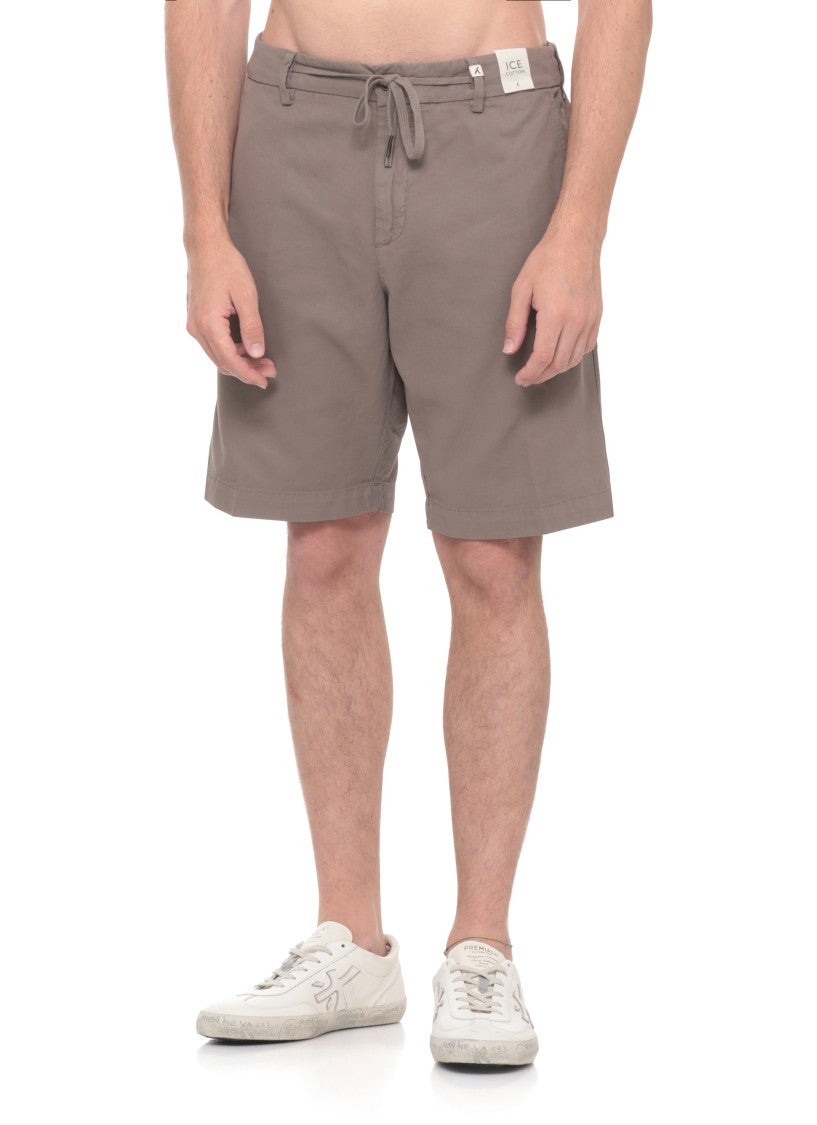 Myths Brown Apollo Drawstring Cotton Shorts
