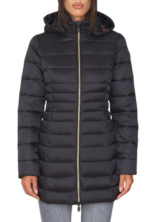 Save The Duck Quilted Down Jacket With Drawstring Hood