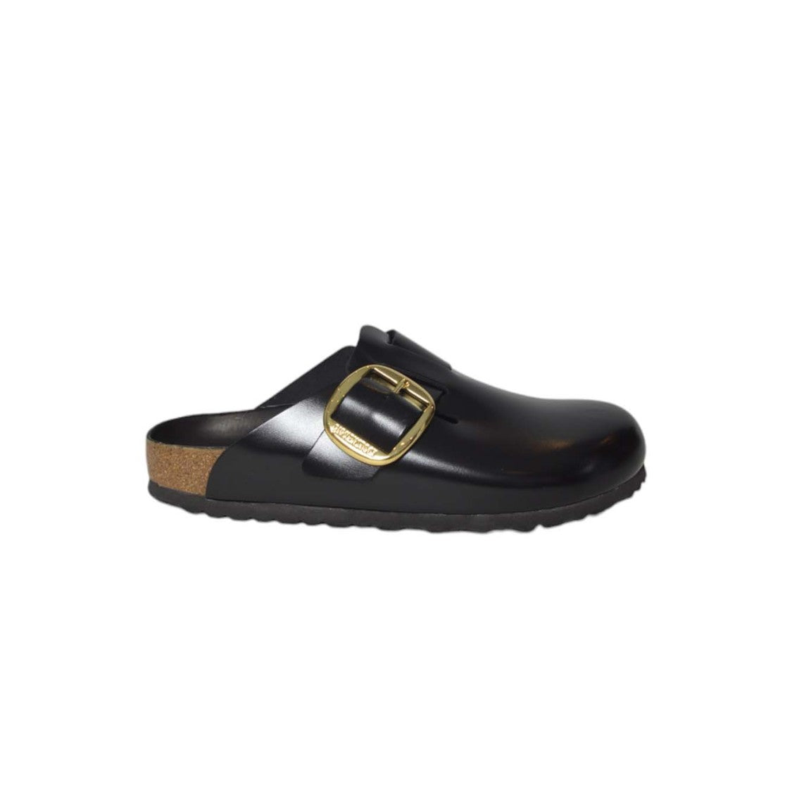 Birkenstock Closed Toe Sandals With Adjustable Gold Buckle