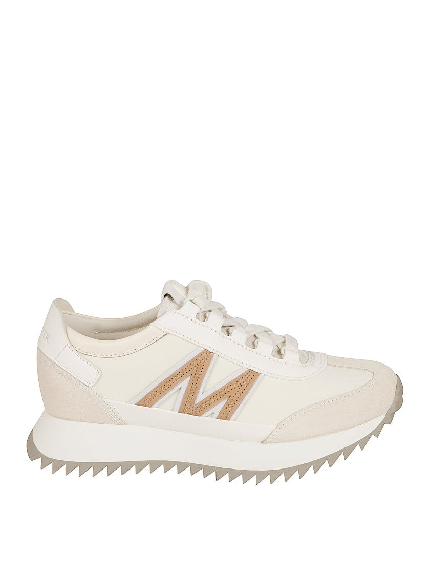 Moncler Low-Top Nubuck And Suede Sneakers With Bold Monogram