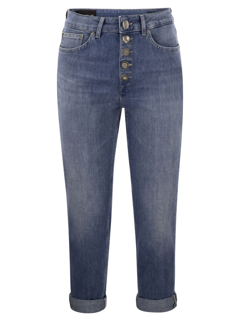 Dondup Koons - Loose Jeans With Jewelled Buttons