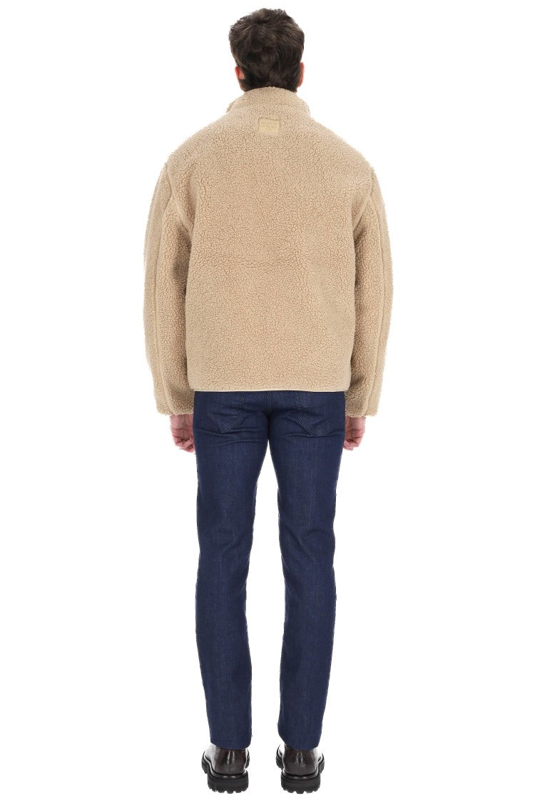 Maison Kitsuné Oversized Teddy Bomber Jacket