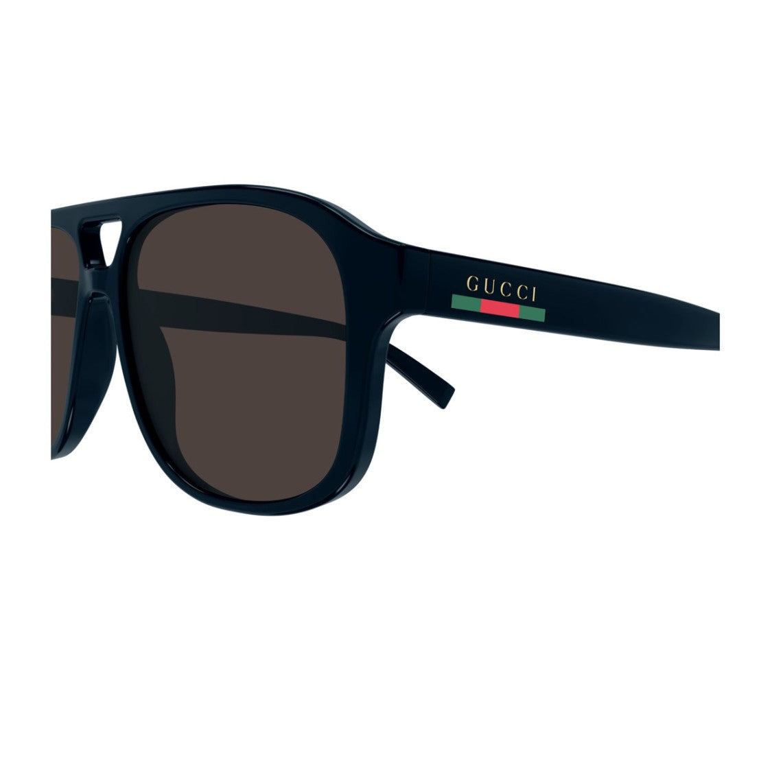 Gucci Blue Gg1856s Linea Sign Rectangular Injected Sunglasses