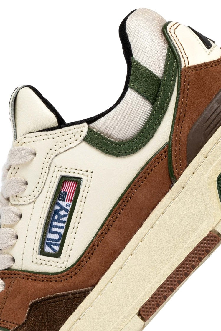 Autry Clc Women’S Basket Sneakers Green-Brown