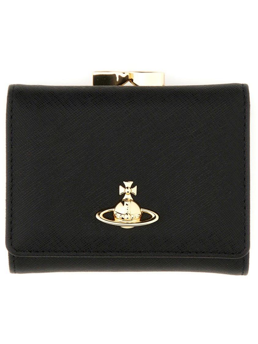 Vivienne Westwood Orb Textured Cow Leather Wallet