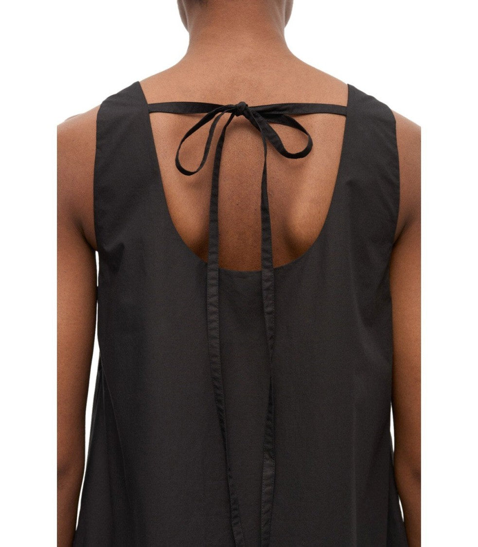 Ganni Black Ruffled Dress