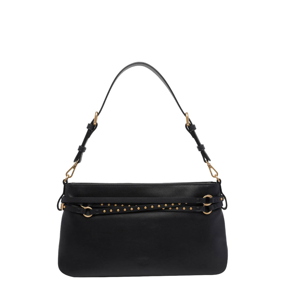 Pinko Leather Shoulder Bag With Adjustable Handle