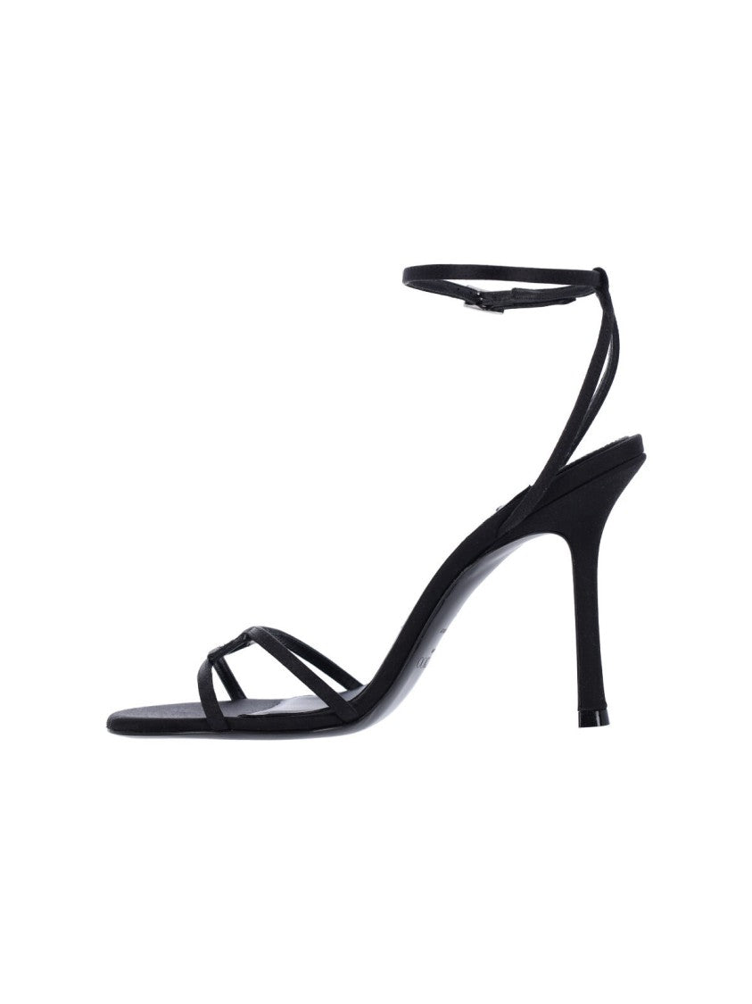 Jimmy Choo "Leo 100" Sandals Black