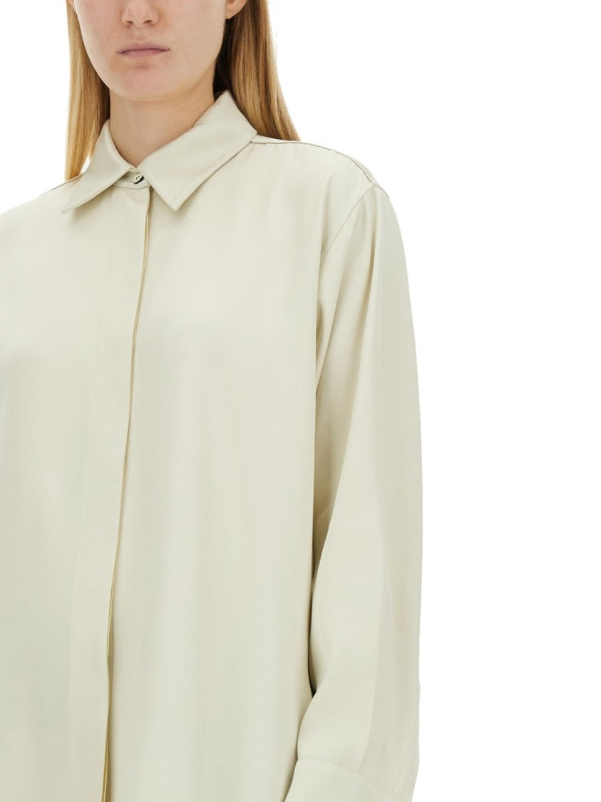 Jil Sander Long-Sleeve Regular Fit Shirt With Classic Collar