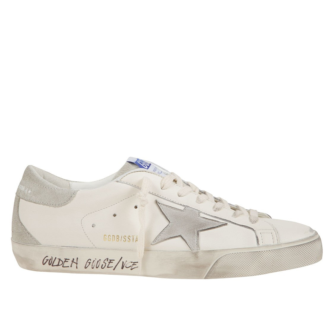 Golden Goose Leather Sneakers With Suede Inserts