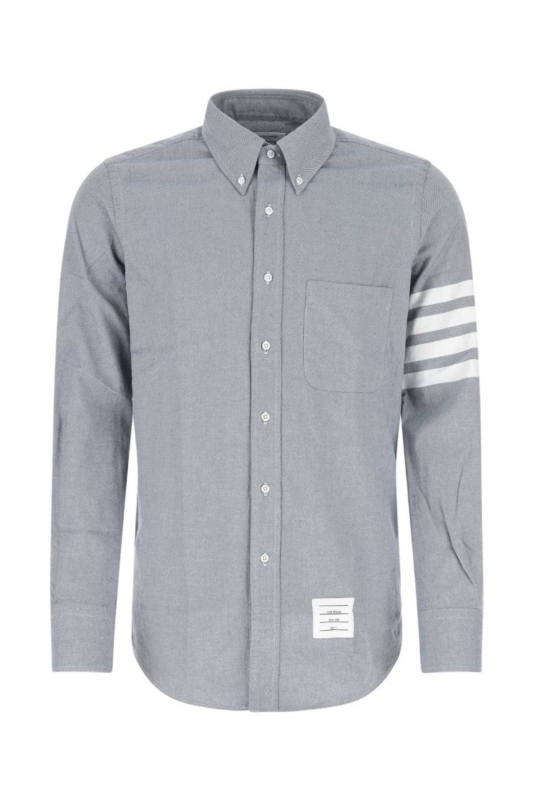 Thom Browne Light-Blue Cotton Shirt