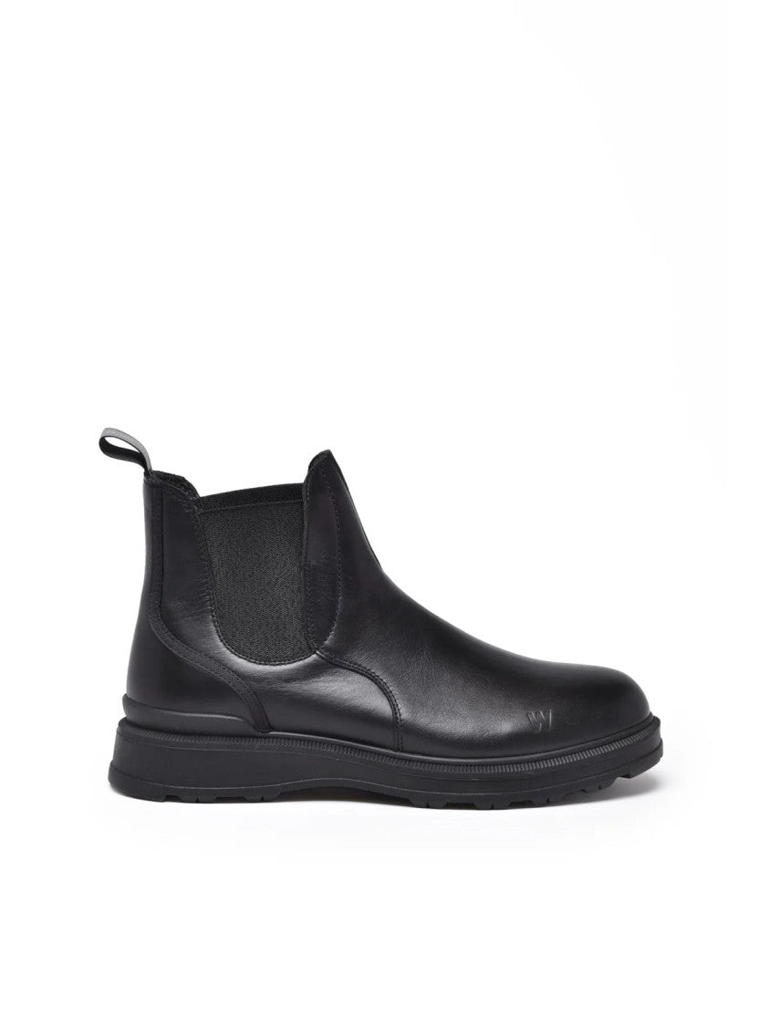 Woolrich Black Leather Vibram Boots