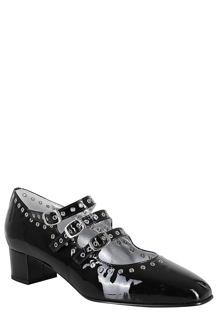 Carel Paris Camden Pumps With Metal Eyelet Inserts