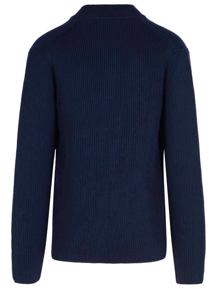 Dolce & Gabbana Navy Virgin Wool Sweater