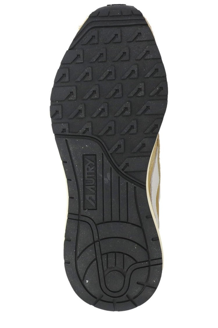 Autry Textured Suede And Leather Low-Top Sneakers