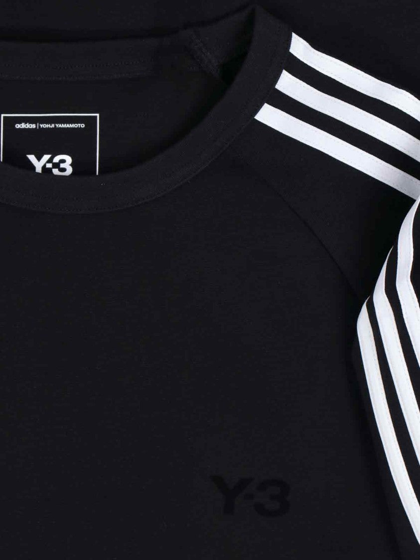 Y-3 Logo T-Shirt, In Black Fabric, Crew Neck