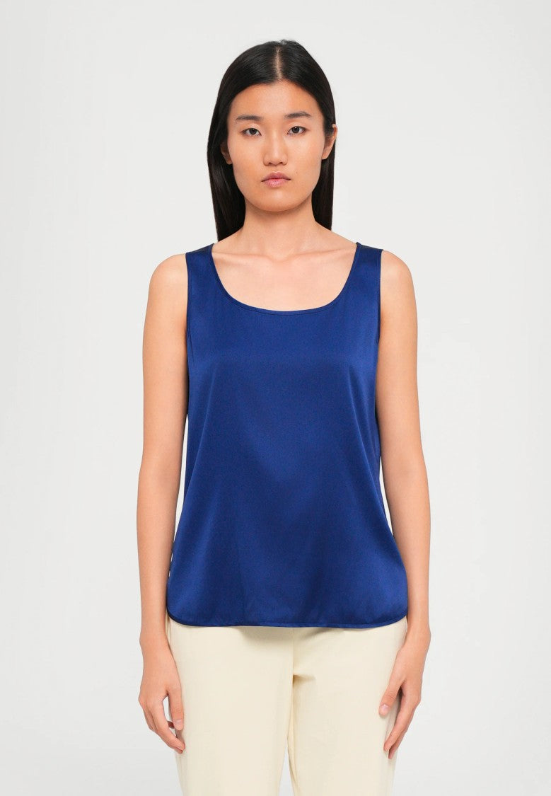 Max Mara Silk-Blend Sleeveless Top With Design