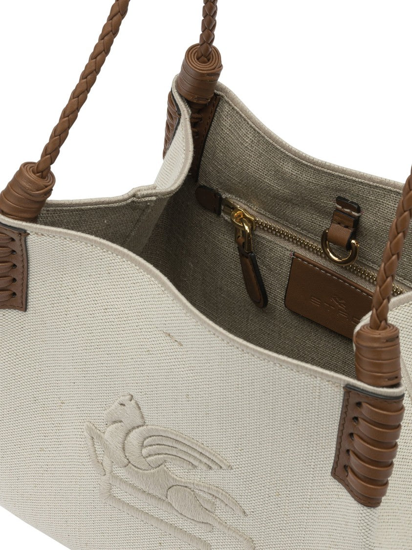 Etro Textured Cotton Small 'Libra' Shoulder Bag