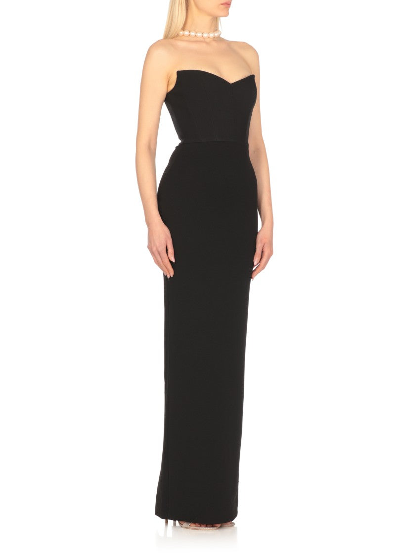 Solace London Black Malla Maxi Dress