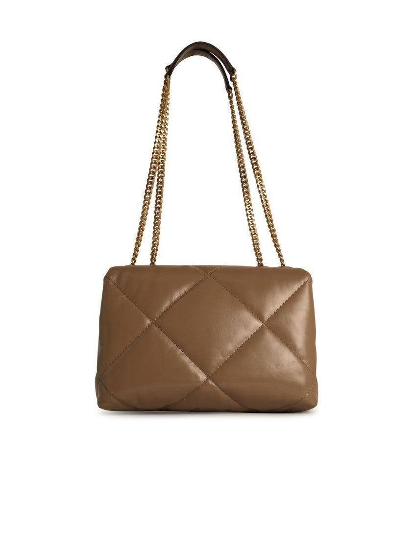 Tory Burch Kira' Beige Leather Crossbody Bag