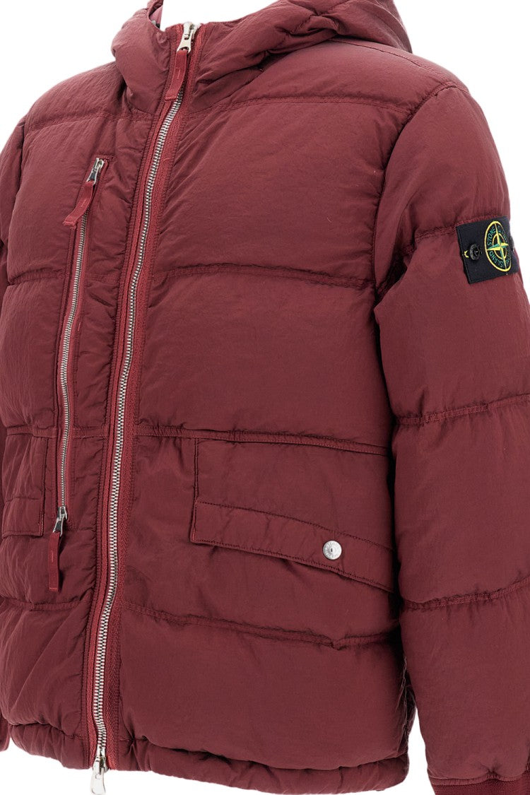 Stone Island Quilted Puffer Jacket With Adjustable Hood