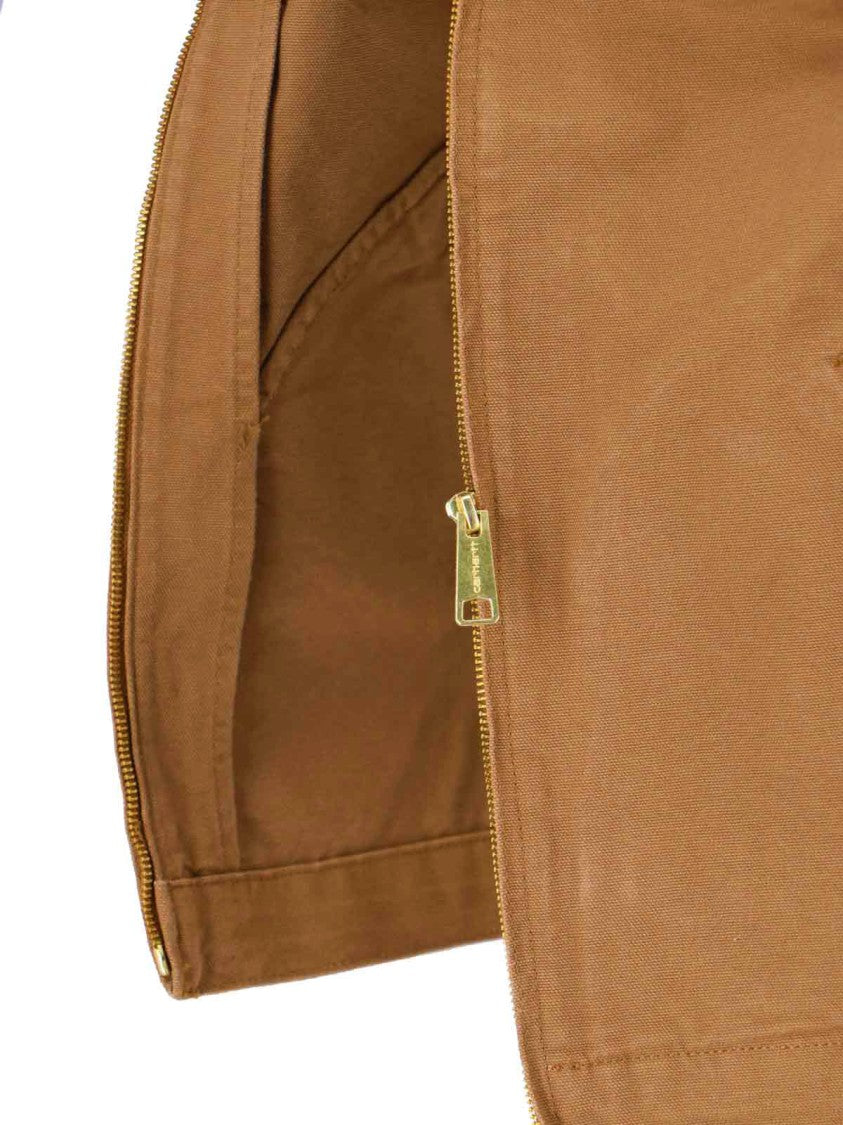Carhartt Wip Brown Detroit Zip-Up Cotton Jacket